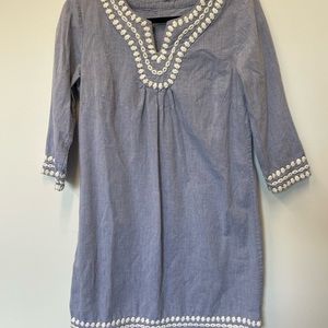 Boden Linen Blend Shift Dress